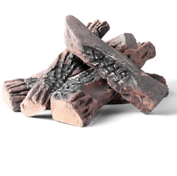 Κεραμικά ξύλινα κούτσουρα αερίου σύνολο